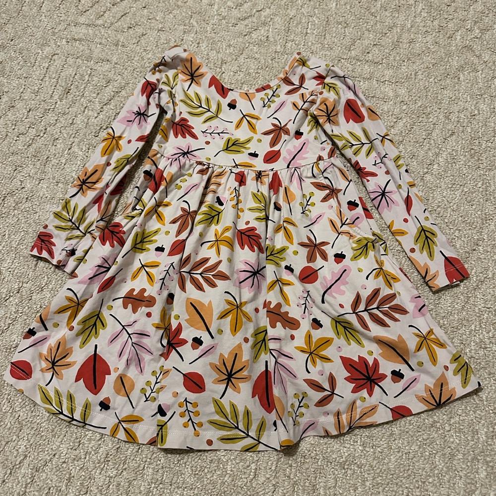 Hanna Andersson Multicolor Floral Skater Dress with pockets